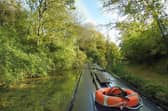 A view along the Worcester and Birmingham Canal.