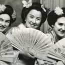 Cast members from a 1953 production of ‘The Mikado’ in Arbroath.