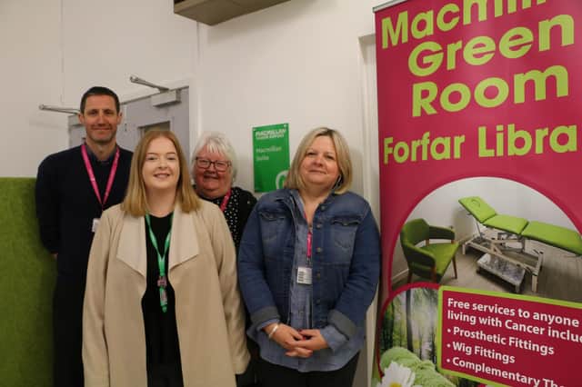 Pictured are David Main, Christine Sharp, Hazel Freeman and Lesley Matthews of ANGUSalive.