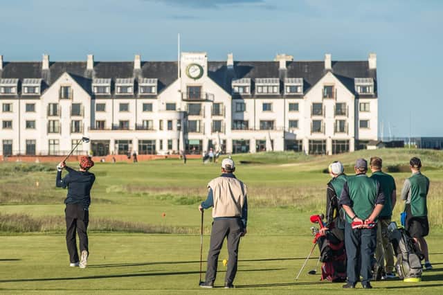 Carnoustie Link Trust used the event to reconnect with existing contacts and explore new opportunities. (VisitScotland Airborne Lens)