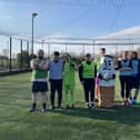 ​Members of the team visited Street Soccer Scotland to discuss quitting.