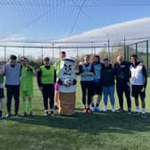 ​Members of the team visited Street Soccer Scotland to discuss quitting.