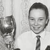 ​Kerris Whaley, Newbigging, who won classes 90 and 95 in the 1991 Arbroath Musical Festival for reciting verse.