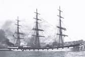 ​An image thought to be of the tall ship Wavertree leaving the South Esk.