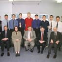 ​A group of young engineers from Angus and Dundee became the first Engineering Modern Apprentices to complete their training in Tayside. To mark the occasion, a formal graduation was held in Angus Training Group, Arbroath. Pictured with the lads were (l-r) seated - John Berry, Scottish Enterprise Tayside; Debbie Foster, Engineering Learning Link; Cameron Braidwood, chairman, ATG; Bert Smith, chairman and MD, Merpro Group and Jim Thomson, ATG.