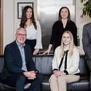 ​Aimee Young (back left) is pictured with the company’s new starts for its Dundee, St Andrews and Perth offices.