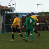 Sam Garnham finds the back of the net for Roselea. Pic by Cameron Marshall