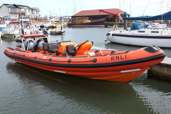 ​The Atlantic 85 rigid inflatable which was delivered to Arbroath last month. (Wallace Ferrier)