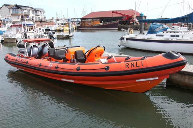 The Atlantic 85 rigid inflatable which was delivered to Arbroath last month. (Wallace Ferrier)