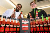 Sunny Mollah, Founder of Baba's Sauce and Nathan Stewart, Asda Section Leader.