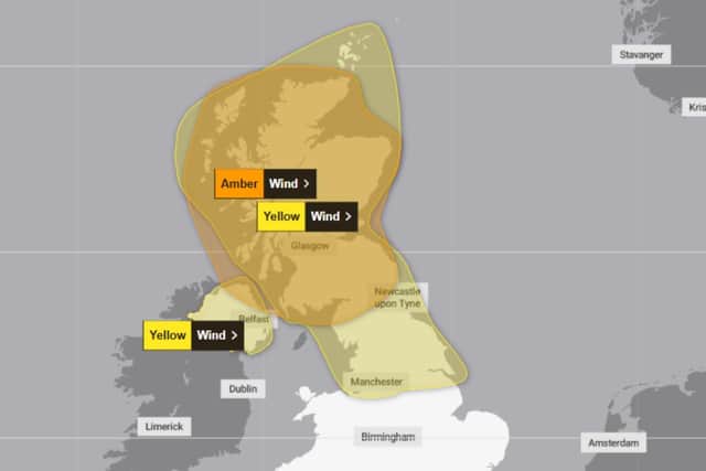 Met Office weather warnings are in place for today and across the weekend.