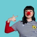 Blue Peter presenter, Abby Cook from Falkirk supported Red Nose Day in 2023.
