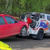 Two vehicles were seized in Forfar after being traced by police.