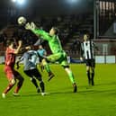 Brechin were cruising at 3-0 up but managed to give their lead away. Pic by Graeme Youngson