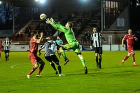 Brechin were cruising at 3-0 up but managed to give their lead away. Pic by Graeme Youngson