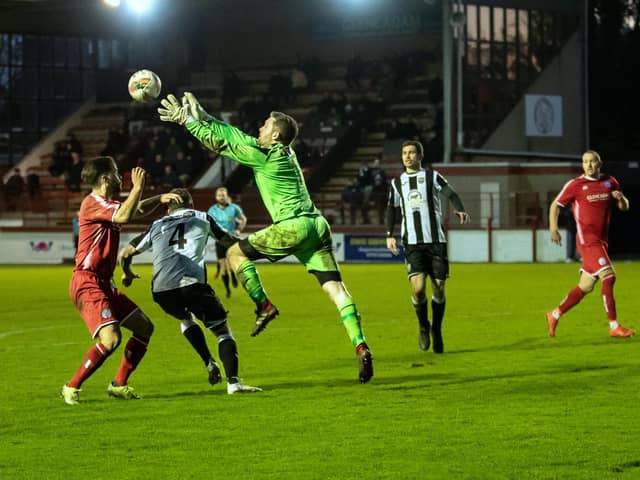 Brechin were cruising at 3-0 up but managed to give their lead away. Pic by Graeme Youngson