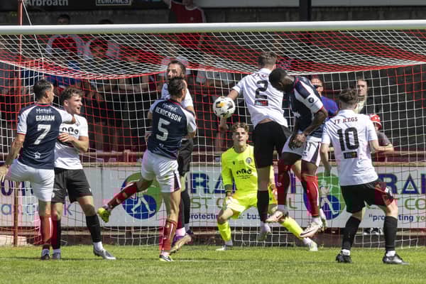 Brechin City lost 7-0 at home to Falkirk in the Premier Sports Cup on Saturday. (Pic: Graeme Youngson)