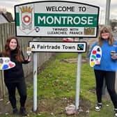 ​Pictured are Alicia Gardiner (left) and Iyla Greig from Montrose Academy, which was designated Angus’s first Fairtrade secondary school.