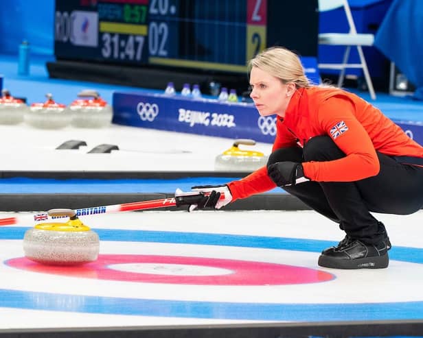 Forfar's Vicky Wright in action at Beijing 2022. Pic by David Pearce