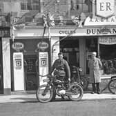 Step back in time...Duncans Cycles & Garage, Brechin, during the Coronation Celebrations 1953.