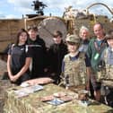 ​Pupils from Websters and Monifieth try the contents of a field ration pack.