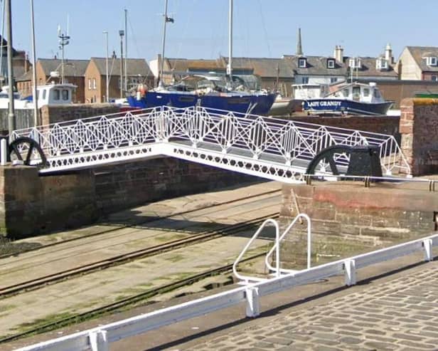 “Angus Council has approved £1.55 million for harbour infrastructure, contractors are now discussing repairs to the slipway, and testing of the pier is scheduled for early November.” (Pic: Google Maps)