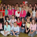 ​Monifieth High School pupils who took part in a charity fashion show in April, 2004.