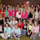 ​Monifieth High School pupils who took part in a charity fashion show in April, 2004.