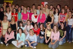 ​Monifieth High School pupils who took part in a charity fashion show in April, 2004.