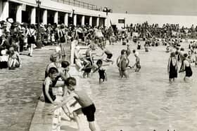 The exhibition includes many archive photos, including of the bathing pool’s regular beauty contests. It will run at the Signal Tower Museum until October 31. (Angus Archives)
