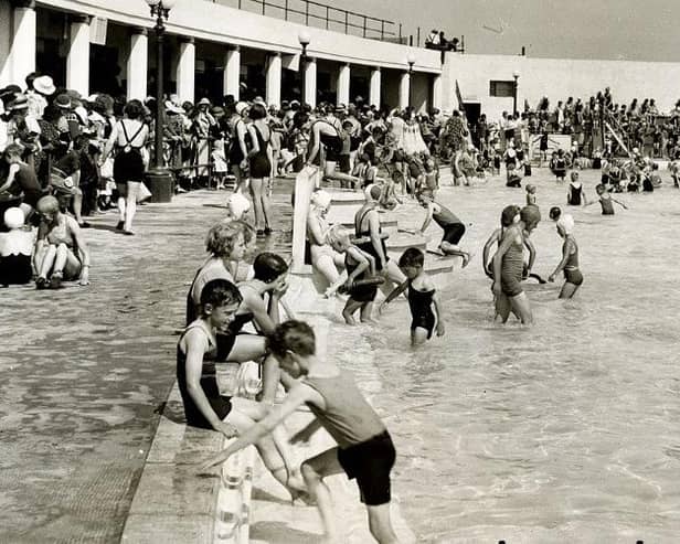 The exhibition includes many archive photos, including of the bathing pool’s regular beauty contests. It will run at the Signal Tower Museum until October 31. (Angus Archives)