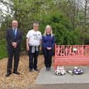 ​Cllr George Meechan is pictured with some of those who attended.