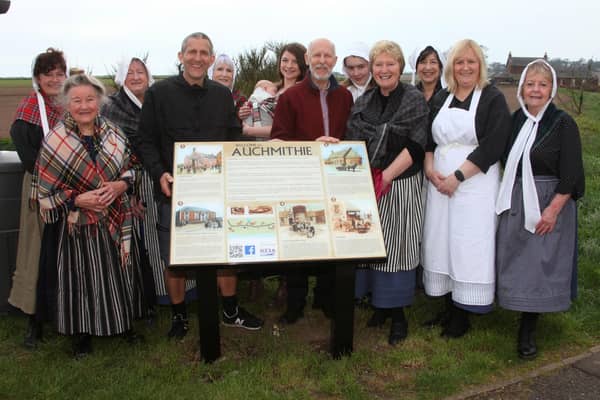 ​Pictured are the villagers who attended the unveiling on Sunday. (Wallace Ferrier)