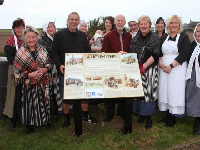 ​Pictured are the villagers who attended the unveiling on Sunday. (Wallace Ferrier)