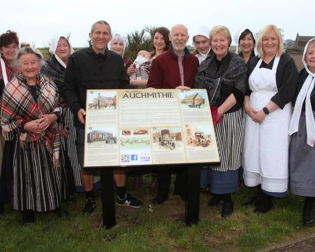 ​Pictured are the villagers who attended the unveiling on Sunday. (Wallace Ferrier)