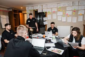 Runners-up Three60 Energy working on its project at Carnoustie