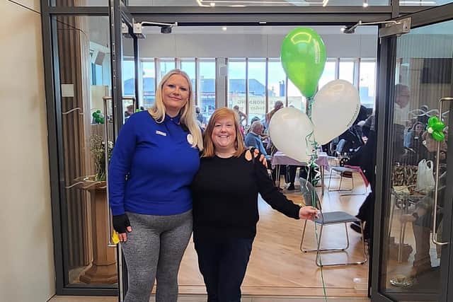Community Champion Claire-Louise Hendry volunteered to help at Hazel's Macmillan Coffee Morning