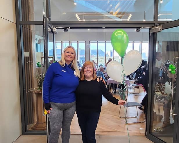 Community Champion Claire-Louise Hendry volunteered to help at Hazel's Macmillan Coffee Morning