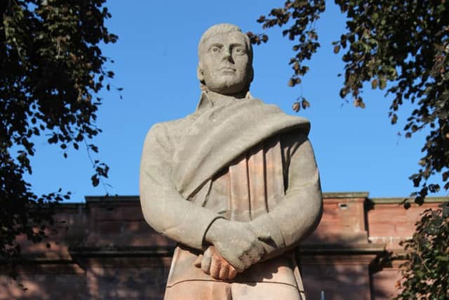 Sutherland also sculpted the statue of Robert Burns, which stands outside Arbroath Library. (Wallace Ferrier)