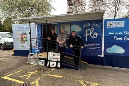 Scottish Flood Forum attended with Flo the Flood Bus. (Pic: Angus Council)