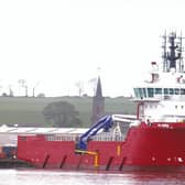 The FS Aries brought memories of yesteryear of a US-built supply boat.