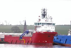 The FS Aries brought memories of yesteryear of a US-built supply boat.
