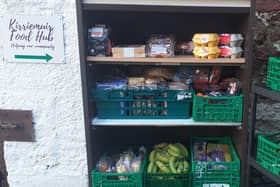The food hub now features its own growing area, community larder and fridge which can be accessed by anyone in the community.