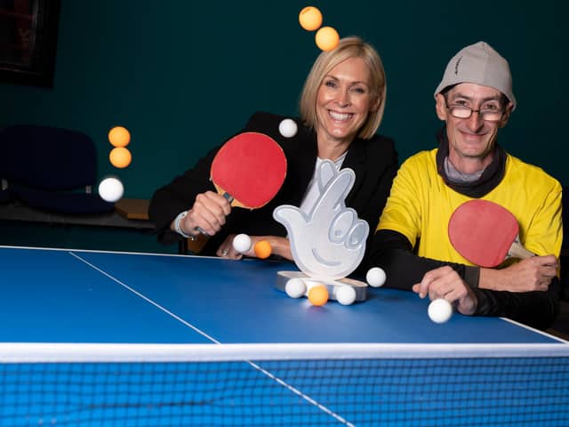 Jenni Falconer, with Scotland’s 2022 National Lottery Award Winner, Eric Sproul.