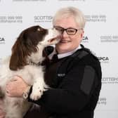 ​Sharon Comrie is marking 50 years with the Scottish SPCA. A former manager of the charity’s Angus rehoming centre, she now co-ordinates fundraising.