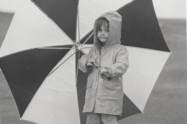An unnamed spectator summed up the weather at the Arbroath Highland Games in July, 1998.