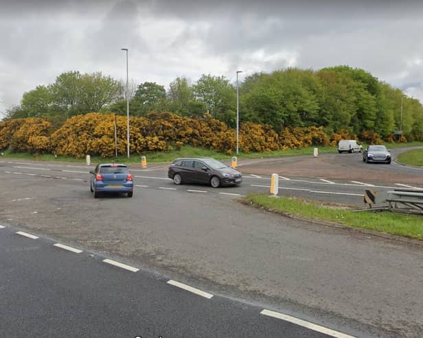 ​Road safety fears were raised in relation to the A90 junction at Lochlands, the only junction at Forfar not to be grade separated. (Google Maps)