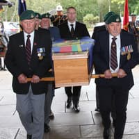 Royal Marines pay tribute to former comrade