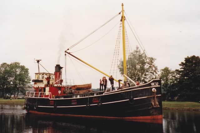 Vic 32, a wartime-built puffer still at work.