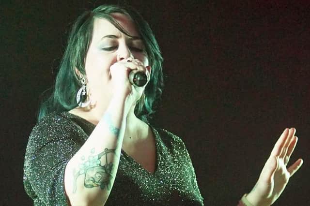 Angela Moretti performing at the Montrose RNLI fundraising event. (Phoenix Photography Montrose)
